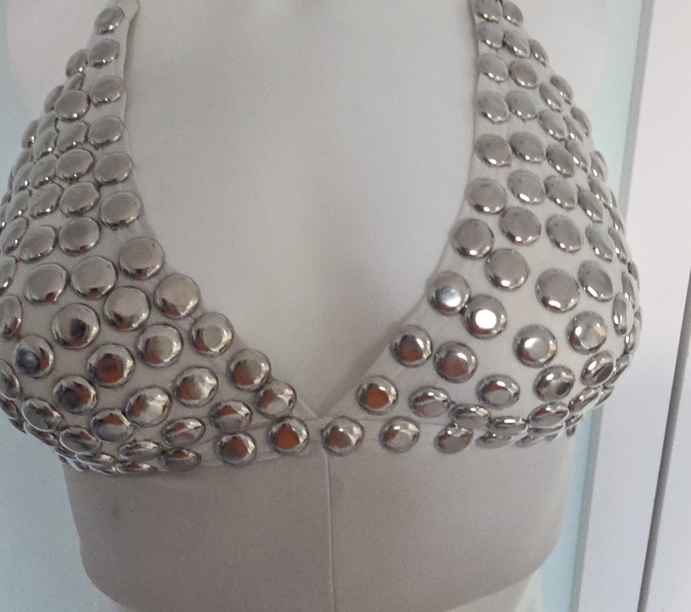 Studded Silver Halter Bralette - Women Intimates